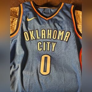 Nike Oklahoma City Blue Jersey-Russell Westbrook